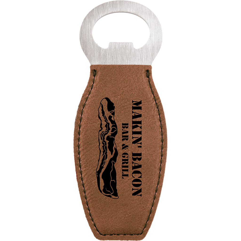 Magnetic Leatherette Bottle Opener