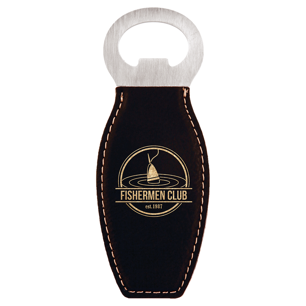 Magnetic Leatherette Bottle Opener