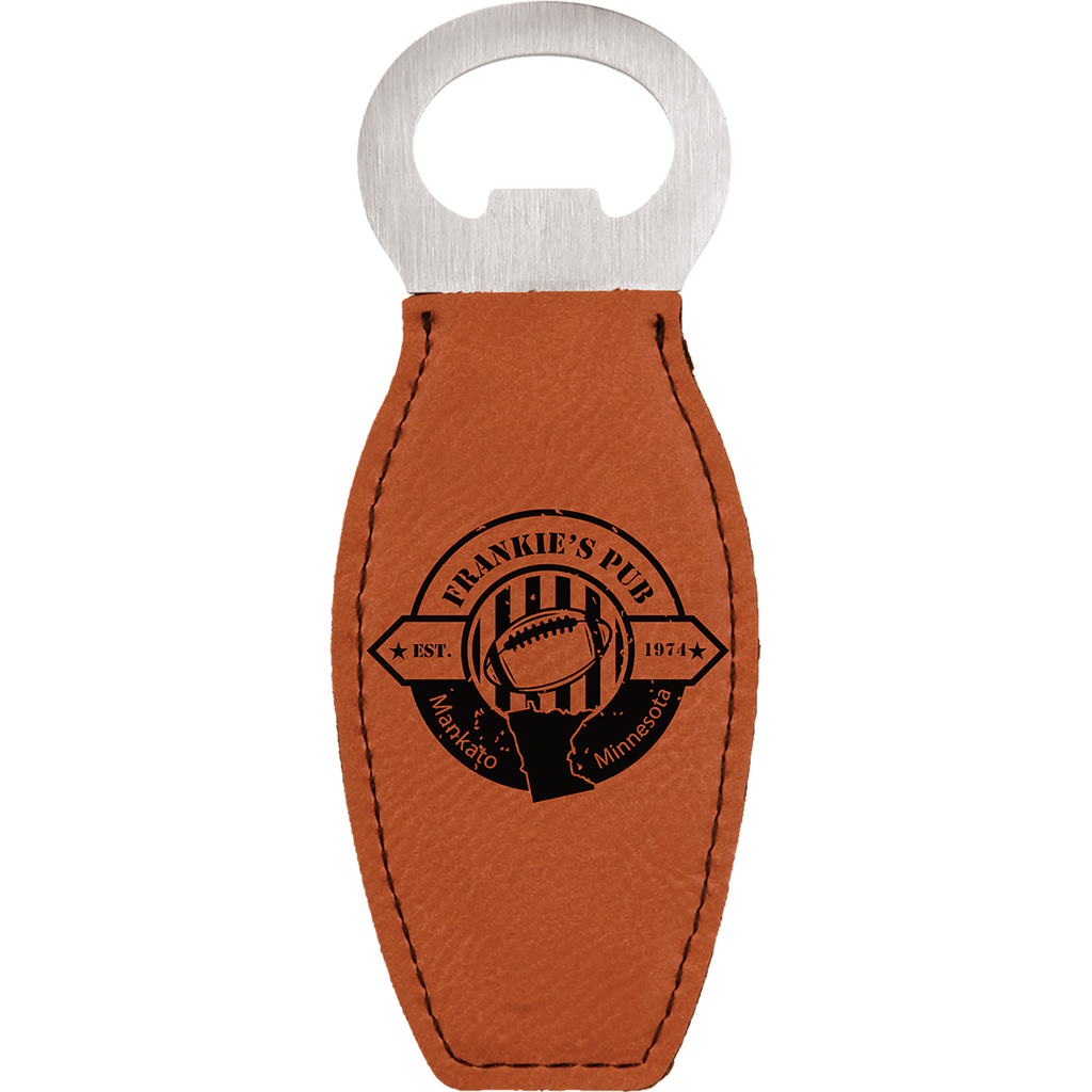 Magnetic Leatherette Bottle Opener